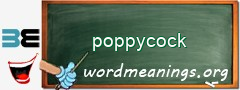 WordMeaning blackboard for poppycock